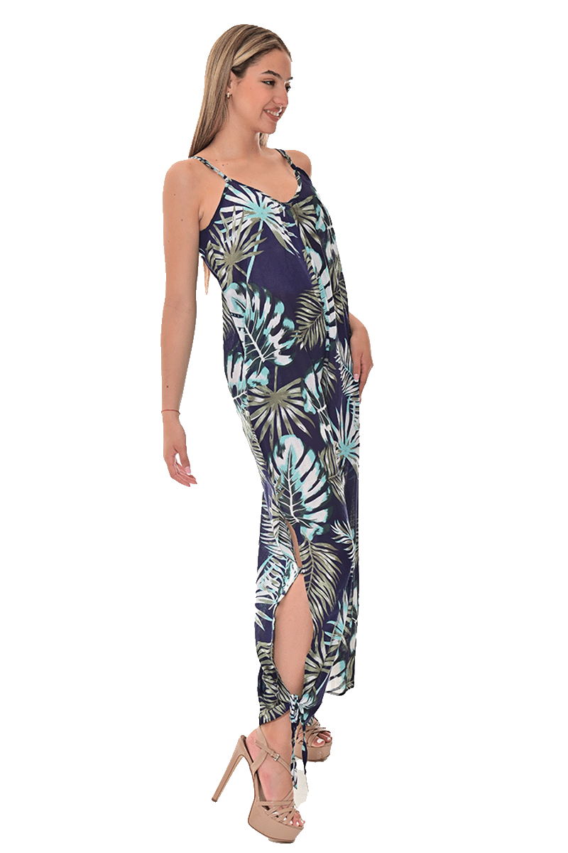 Women's Jumper Wide Leg with Side Slits Loose Fit by AZUCAR - ROYAL PRINT - Color Options - LCJ1359 - 6 PCS/PRE-PACK