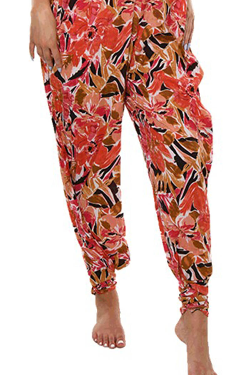 Women's Jumper Wide Leg with Side Slits Loose Fit by AZUCAR - ROYAL PRINT - Color Options - LCJ1359 - 6 PCS/PRE-PACK