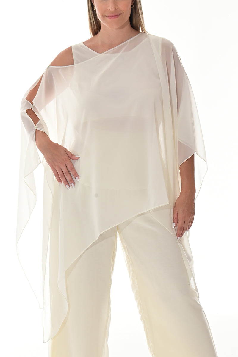 Ladies Shear Shrug Poncho Light Weight Off-the-Shoulder by AZUCAR - GREEN - Color Options - LSB3110 - 6 PCS/PRE-PACK