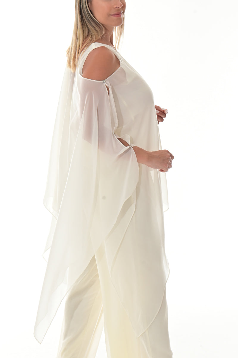 Ladies Shear Shrug Poncho Light Weight Off-the-Shoulder by AZUCAR - GREEN - Color Options - LSB3110 - 6 PCS/PRE-PACK