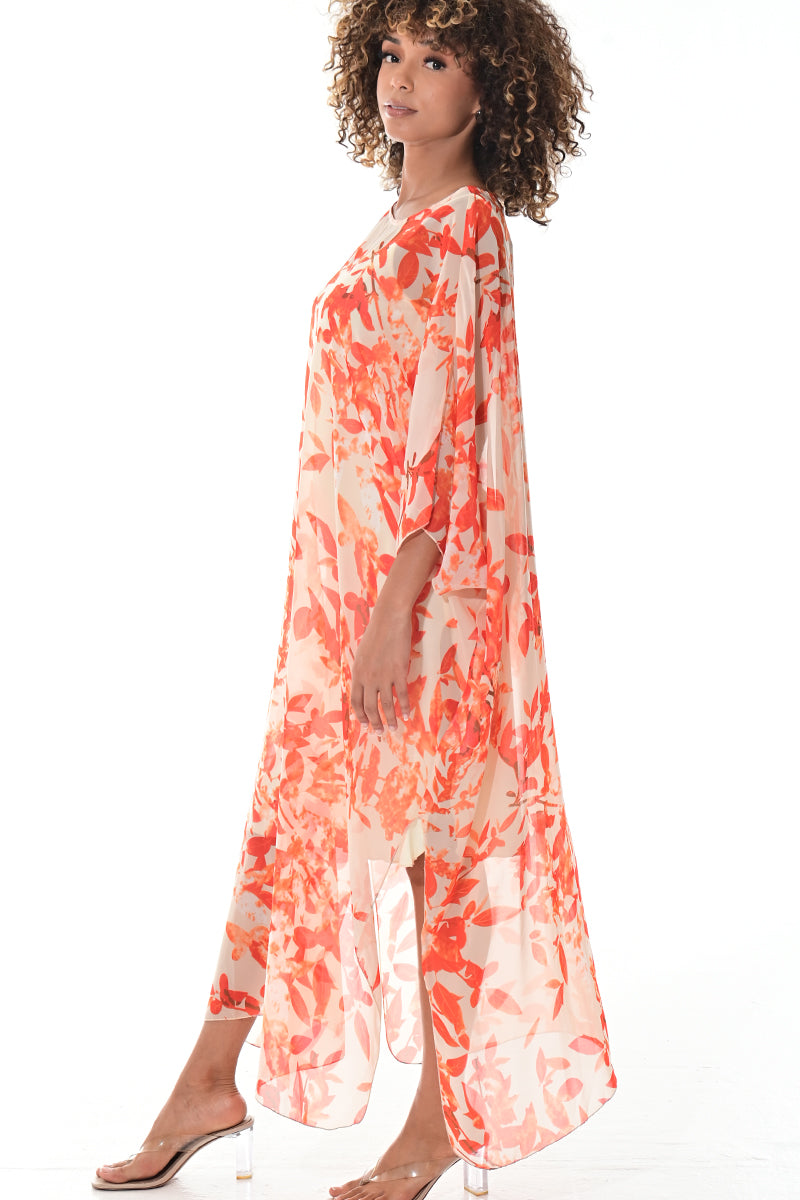 Ladies Maxi Dress Loose Dolman Sleeve by AZUCAR-GREEN FLORAL-Color Options-LSB421 - 6 PCS/PRE-PACK