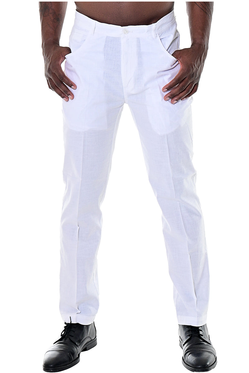 Men Cotton Spandex Pant BEIGE (3) Colors - MCSP486