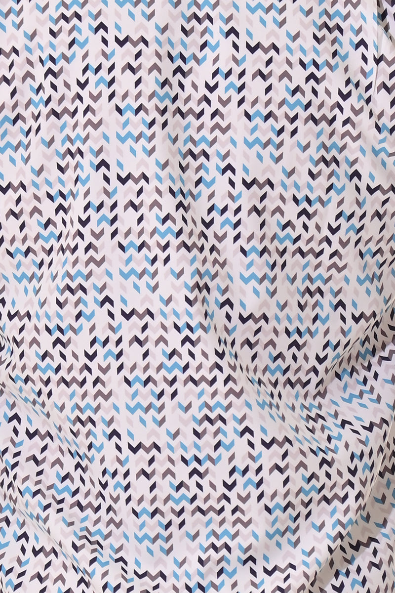Men's L/S Button Down Shirt w/Contrast Cuff by BOHIO - IVORYPRINT - MKS3162 - 6 PCS/PRE-PACK