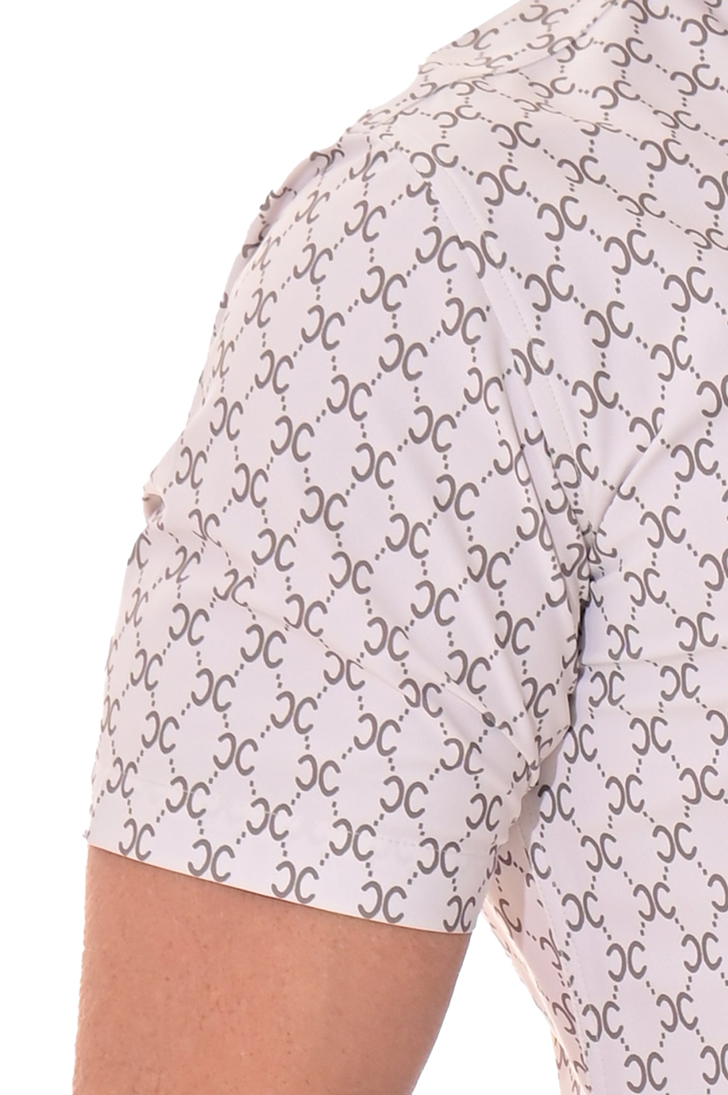Men's S/S Button Down Shirt fashion Print by BOHIO - BEIGE/PRINT - MKS3174 - 6 PCS/PRE-PACK