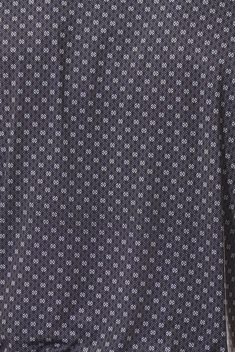 Men's Polo Shirt Cool Feel Fashion Print Golf S/S BLACK/GREY - MKT3297
