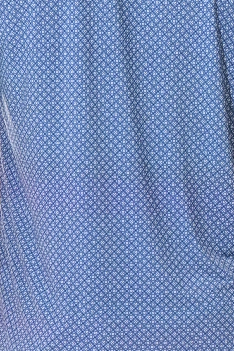 Men's Polo Shirt Cool Feel Fashion Print Golf S/S GREY/NAVY - MKT3304