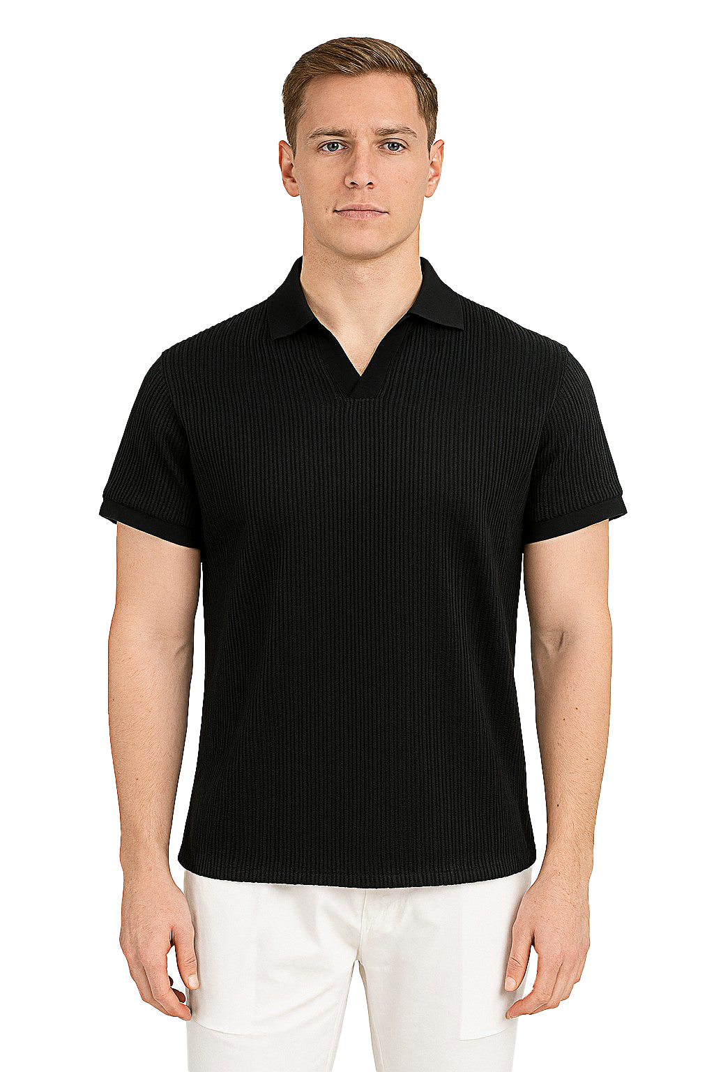 Men's Polo Shirt Vintage Golf S/S WHITE-Color Options- MKTF3286 - 6 PCS/PRE-PACK
