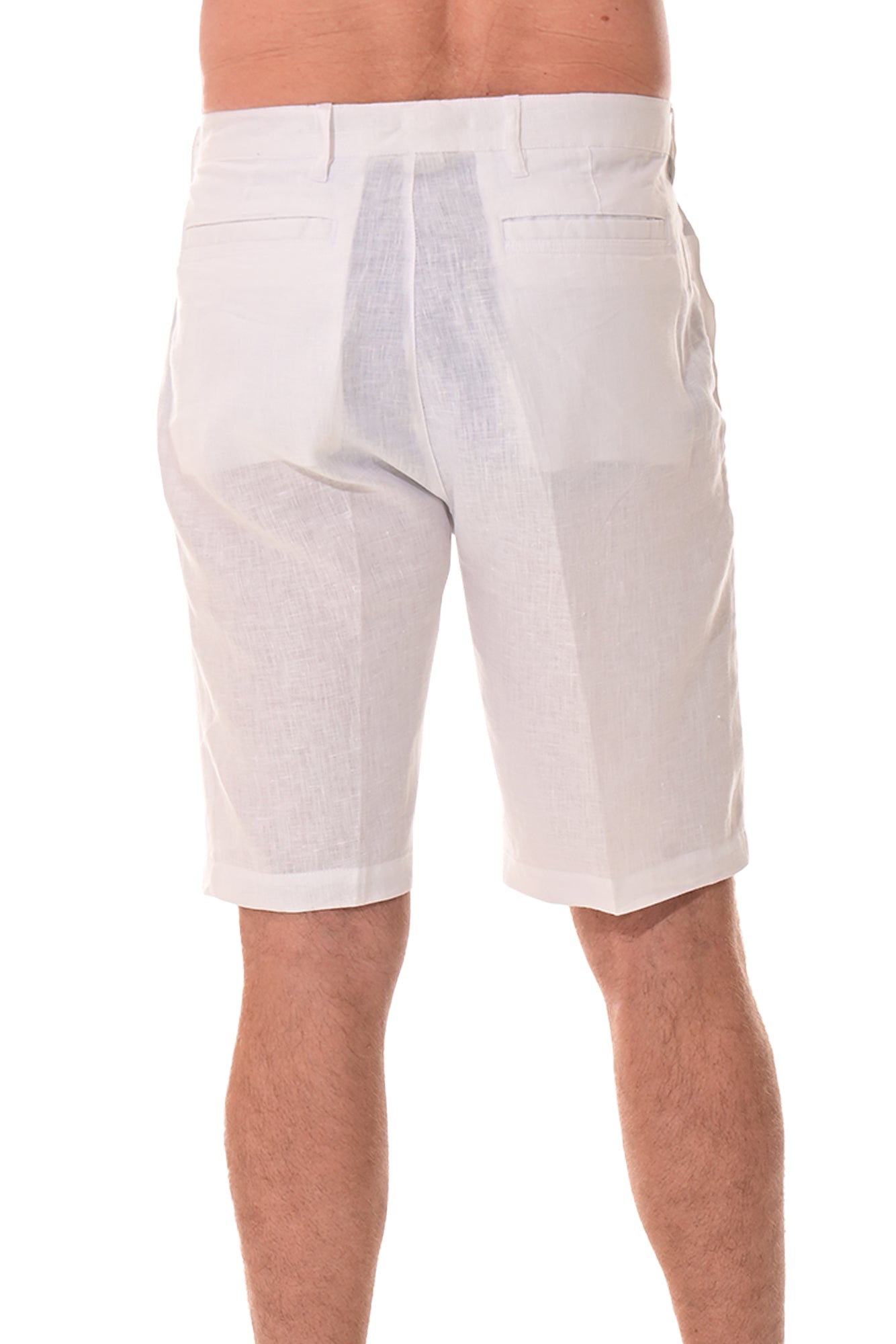 Men Linen Blend Shorts-TAUPE-COLOR OPTIONS-MLH40c - 12 PCS/PRE-PACK