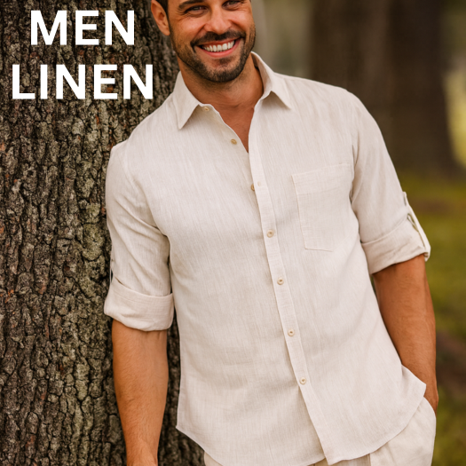 MEN 100% LINEN SHIRTS