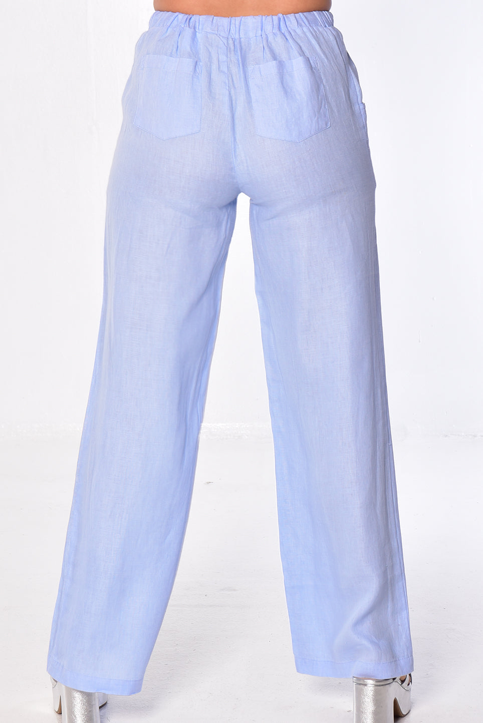 Ladies Linen Pants Draw String w/Pockets by AZUCAR -P. ROSE-Color Options - LLP1313 - 6 PCS/PRE-PACK