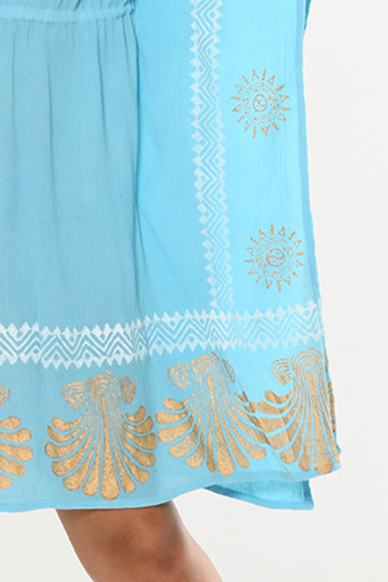 Ladies Bathing Suit Kaftan Beach Cover-Up w/Tassels by AZUCAR - LRT205 - 6 PCS/PRE-PACK
