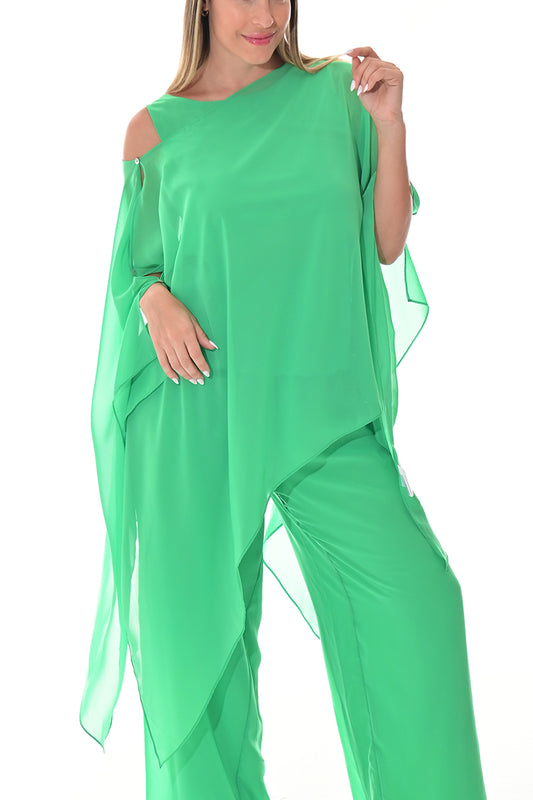 Ladies Shear Shrug Poncho Light Weight Off-the-Shoulder-GREEN-Color Options-LSB3110 - 6 PCS/PRE-PACK
