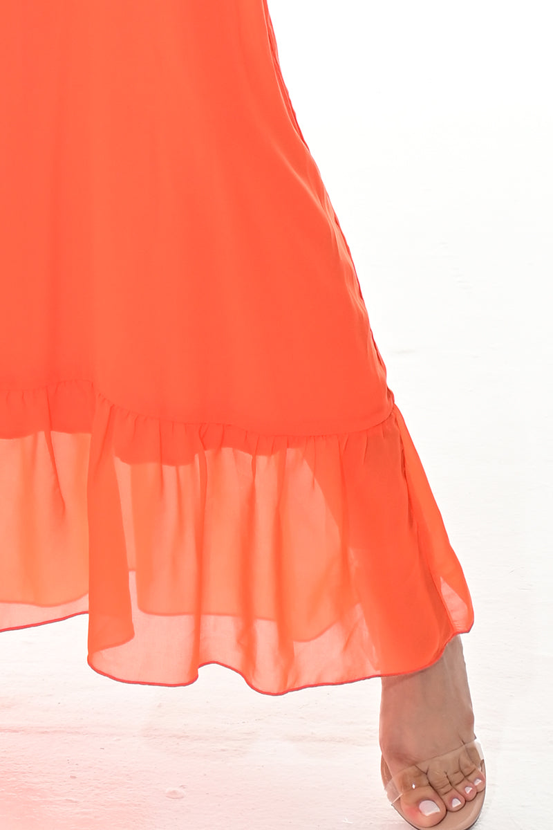 Ladies Off-the-Shoulder Silky Loose Maxi-GREEN-Color Options-LSD420 - 6 PCS/PRE-PACK