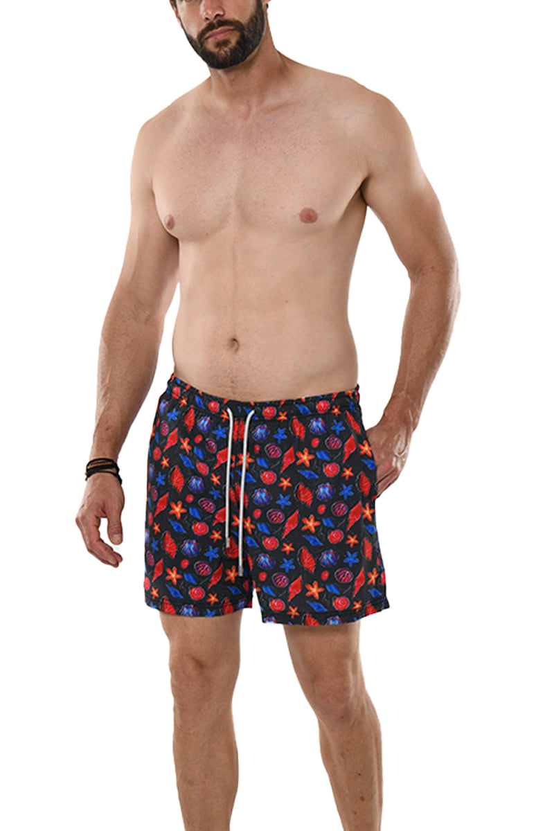 Men Summer Swim Trunks Sea Shells by BOHIO - MBH1916 - 6 PCS/PRE-PACK