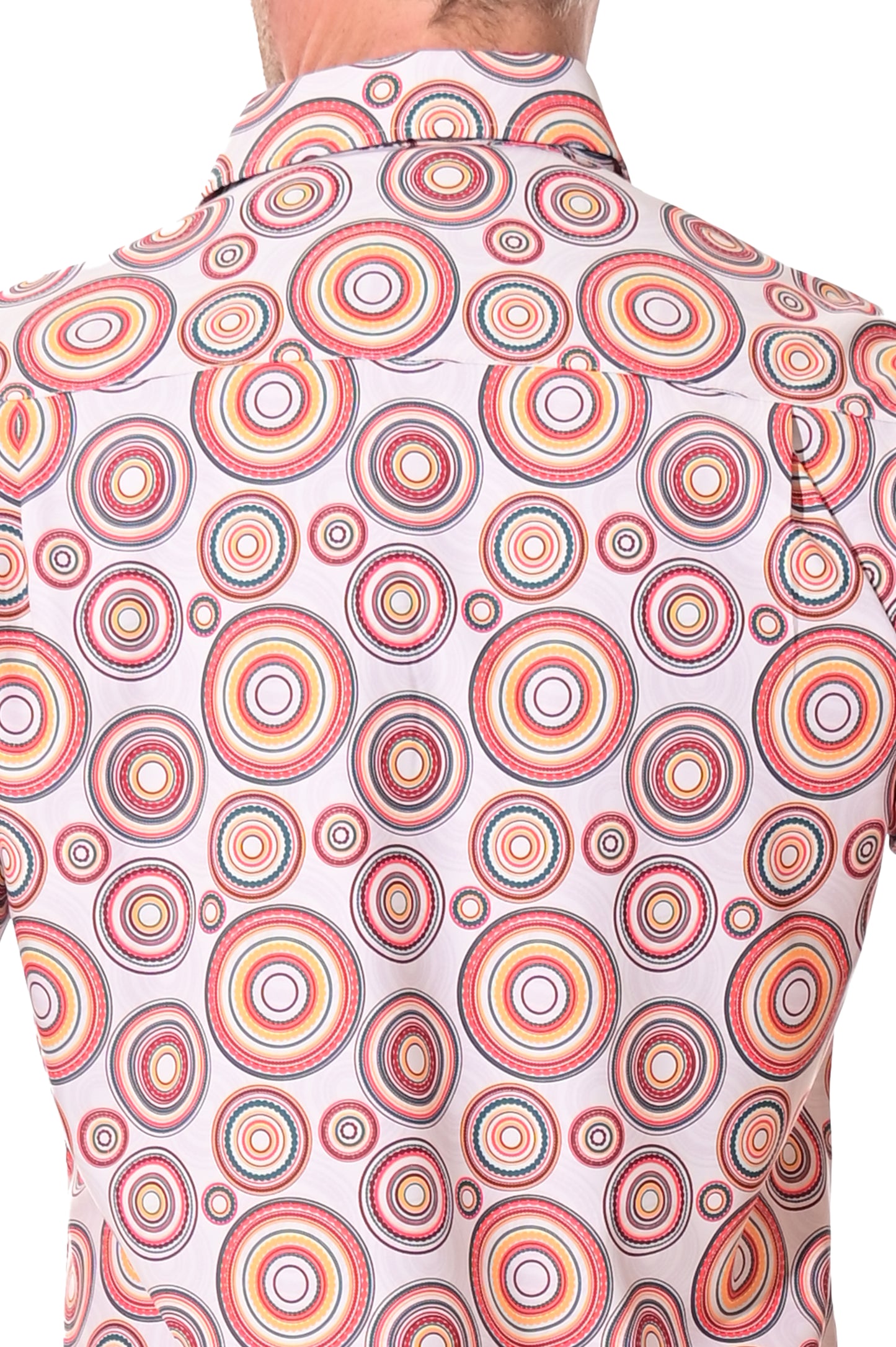 Men's S/S Button Down Shirt fashion Print by BOHIO - BEIGE/PRINT - MKS3169 - 6 PCS/PRE-PACK