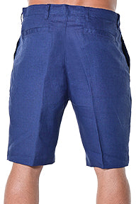 Men Linen Blend Shorts - NATURAL- COLOR OPTIONS - MLH40c