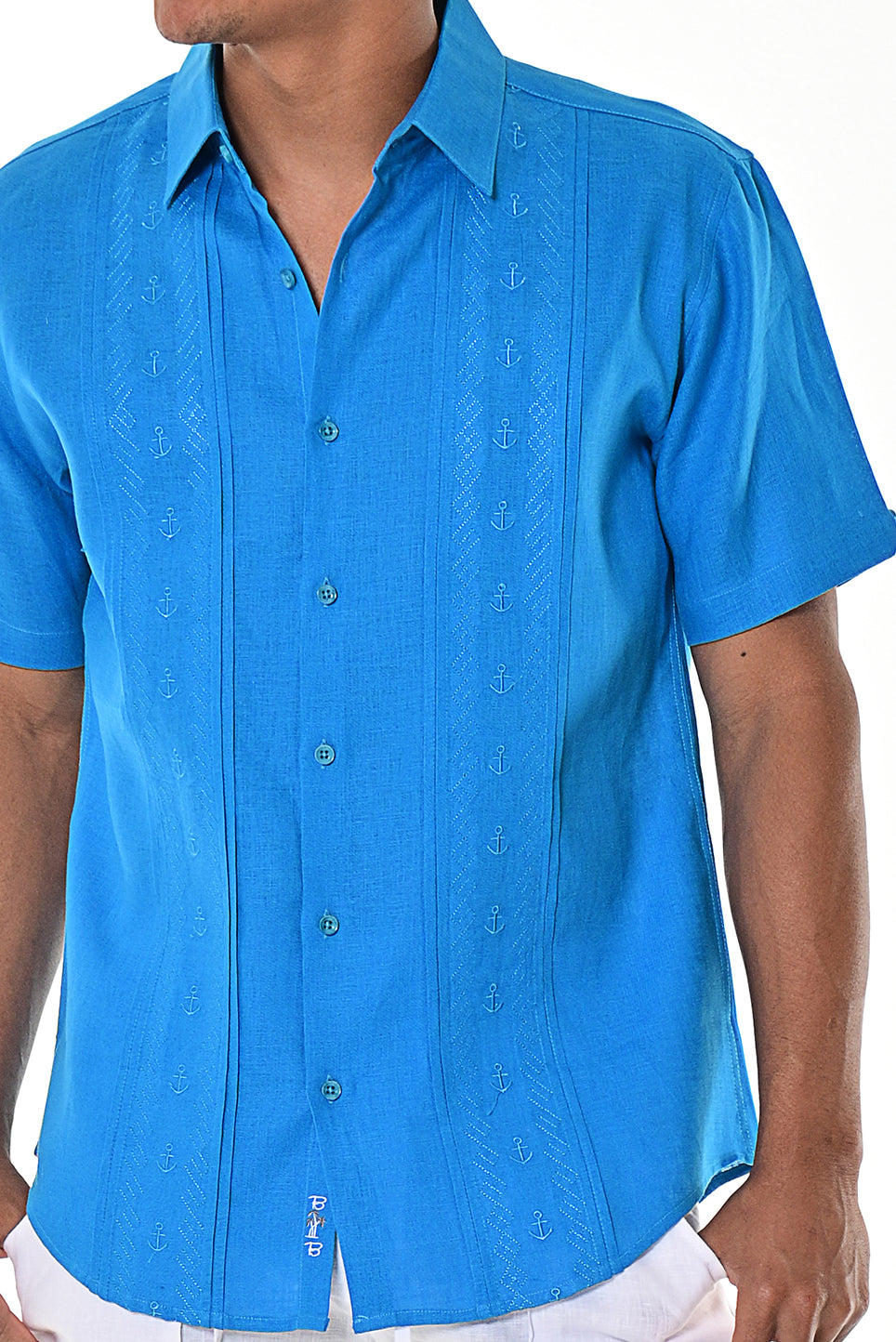 Men Linen Shirt Short Sleeve - MLS1270